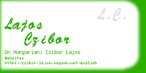 lajos czibor business card